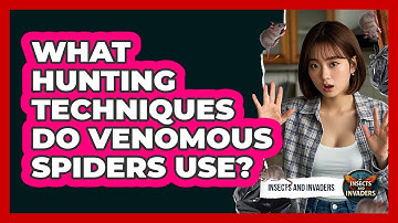 What Hunting Techniques Do Venomous Spiders Use? - Insects and Invaders