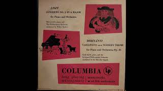 Dohnányi, Sir Malcolm Sargent, Liverpool Philharmonic Orchestra, Cyril Smith - A Nursery Theme