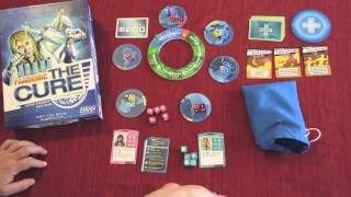 PANDEMIC - THE CURE Board Game Quick Walkthrough w/ Doron
