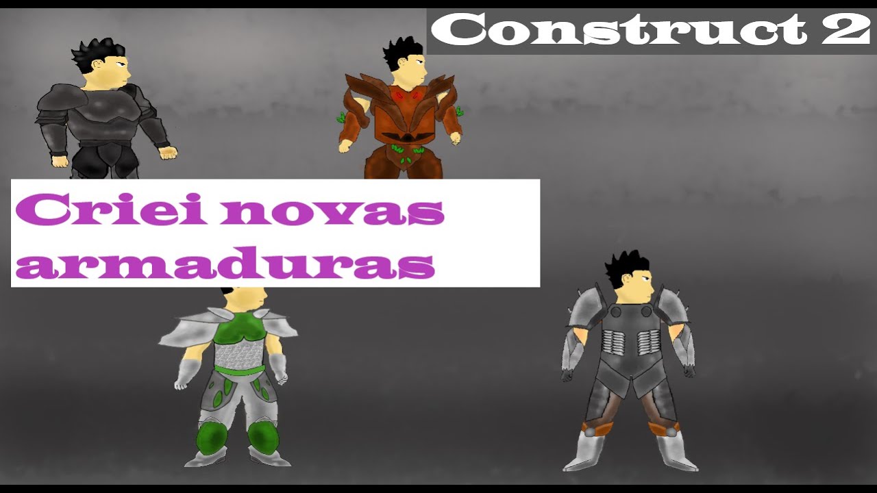 fiz um monte de armaduras para meu personagem / Construct 2 e 3 - YouTube