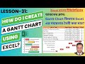 How Do I Create 🤔😲A Gantt Chart using Excel?