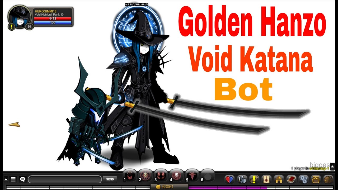 AQW=Dual Golden Hanzo Void Katana Bot Guide 2020= YouTube