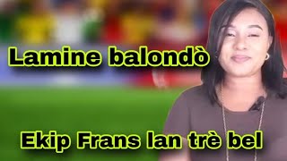 Lamine Balondò. Lafrans Pi Bel San Mbappé ? Ancelloti Ap Ede Vinicius. Aktyalite Jounen An.
