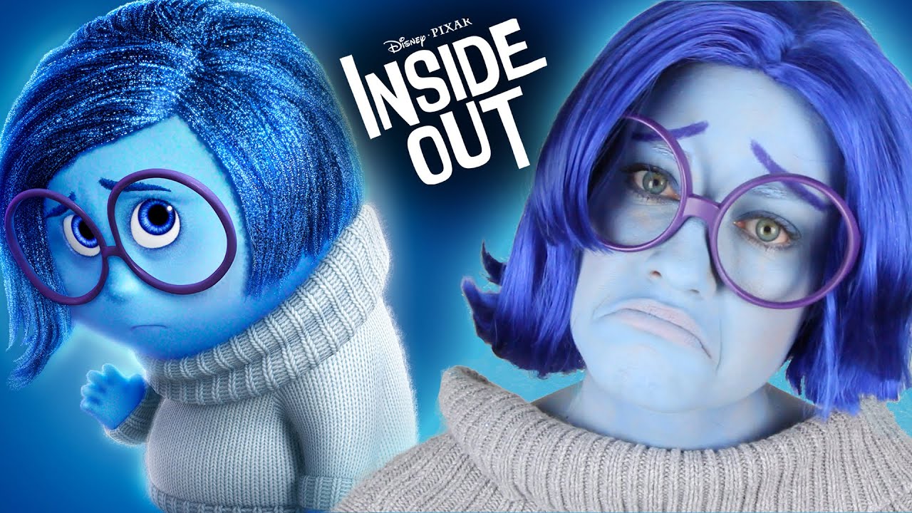 Inside Out SADNESS Makeup Tutorial Cosplay Halloween Costume