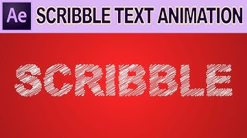 After Effects Tutorial: Scribble Text Animation