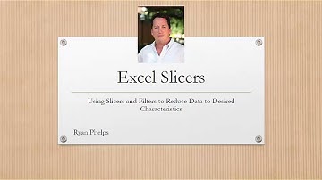 Excel 2016 Filters and Slicers