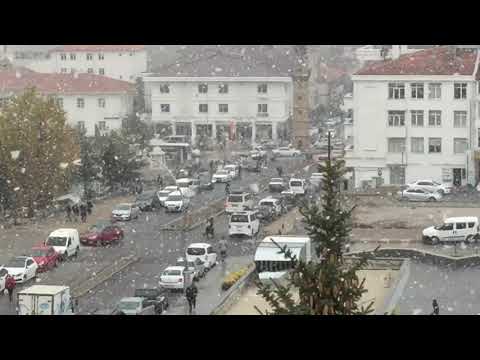 Yozgat’a Mevsimin ilk karı yağdı
