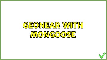 GeoNear with Mongoose