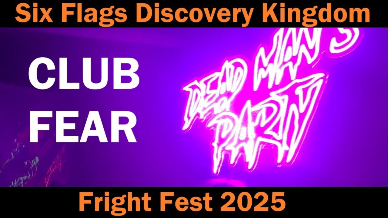 Club Fear (SEIZURE WARNING: Flashing Lights) - Fright Fest 2025 at Six Flags Discovery Kingdom