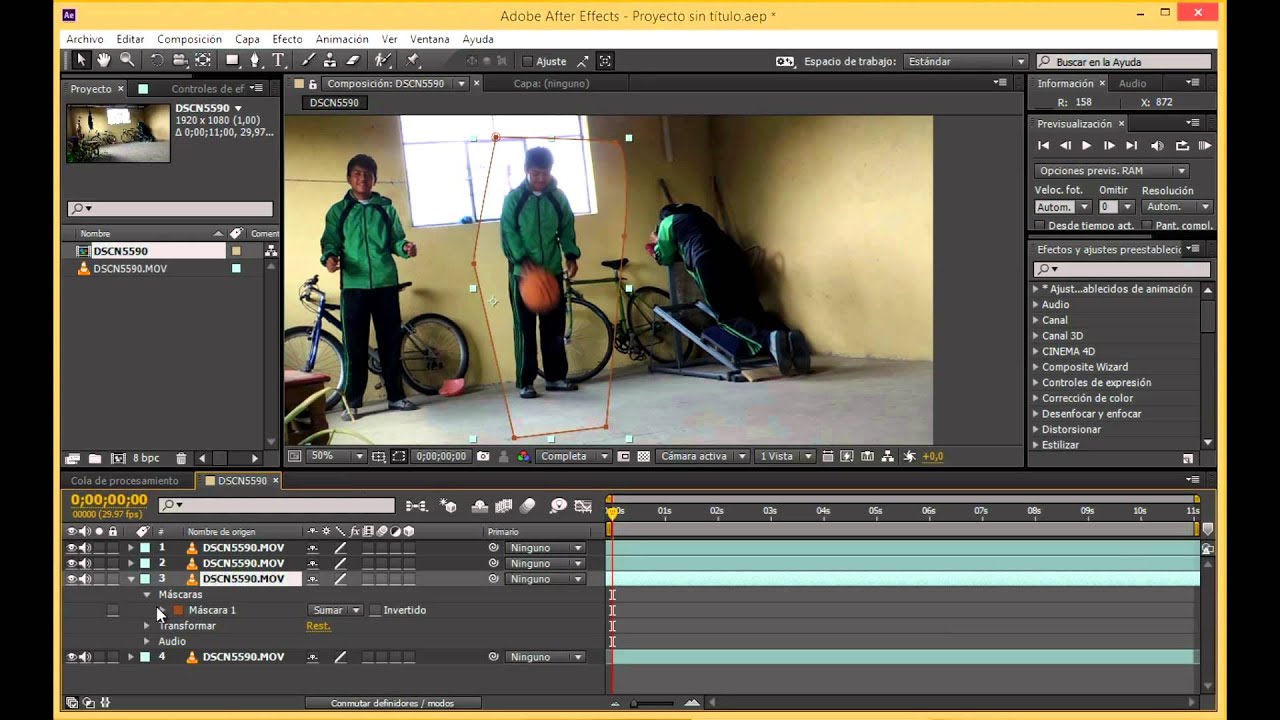 TUTORIAL COMO HACER EFECTO DE CLONES AFTER EFFECTS - YouTube