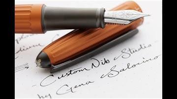 Custom Nib Studio Medium Cursive Italic Grind on Diplomat Aero