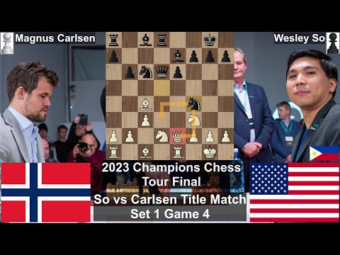 Magnus Carlsen takes 1st set over Wesley So, nears CCT Finals crown