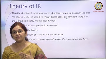 Infrared Spectroscopy - Part 1 By Dr. Smriti Dwivedi | AKTU Digital Education