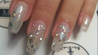 Kylie jenner inspired nails •foils•stones ♡#mknails_lashes_brows
