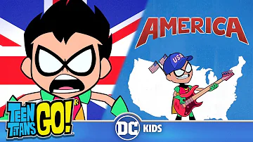 Teen Titans Go! | USA vs UK | @dckids