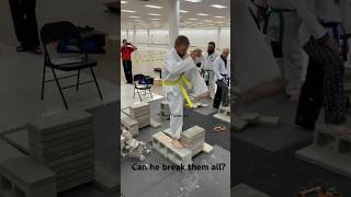 Testing Technique & Power Mens Beginner Heel Stomp Breaking Challenge 8 Concrete Slabs