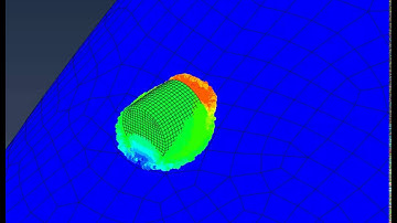 SPH simulation using Abaqus  - Water hitting a plate, Birdstrike Analysis