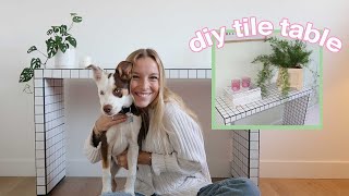 how to diy a tile table! (step by step tutorial)