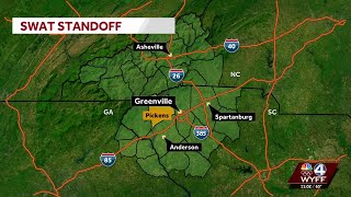 Deputies and SWAT in a standoff with a suspect in Pickens County, officials say