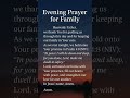 EVENING PRAYER FOR FAMILY #shorts  #prayer #jesuschrist  #subscribe