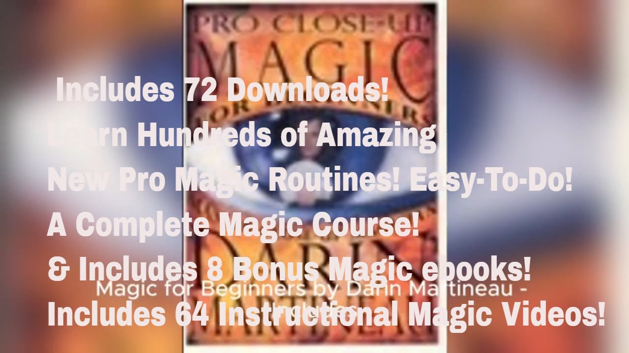 Learn Magic Secrets! Pro Close Up Magic Volume 1 by Darin Martineau