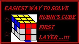 HOW TO MAKE FIRST LAYER IN RUBIK&#39;S CUBE TUTORIAL