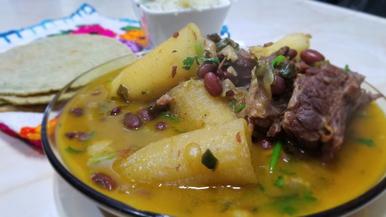 SOPA DE FRIJOLES CON COSTILLA DE RES Y CERDO YouTube