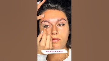 Brows removal short video #juliedesigner #eyebrow #beautifulbrows #microblading #browshaping #beauty