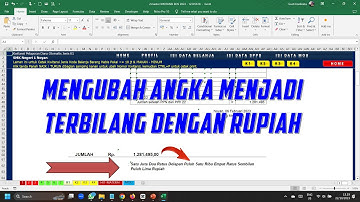 Cara mudah Rumus Terbilang di Excel tanpa Add in Terbilang, Bebas pindah laptop rumus tetap work