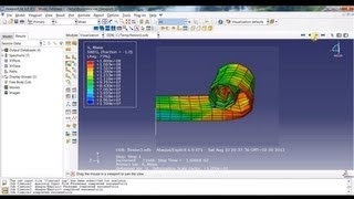 Famous Abaqus Tutorial 8 : Curving metal box - with self-contact Wealth