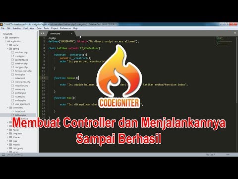 Belajar Codeigniter Bagian 3 - Membuat Controller Baru dan Mengaksesnya Sampai Berhasil