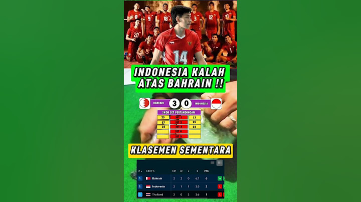 HASIL AVC NATIONS CUP 2025 - BAHRAIN VS INDONESIA - INDONESIA KALAH