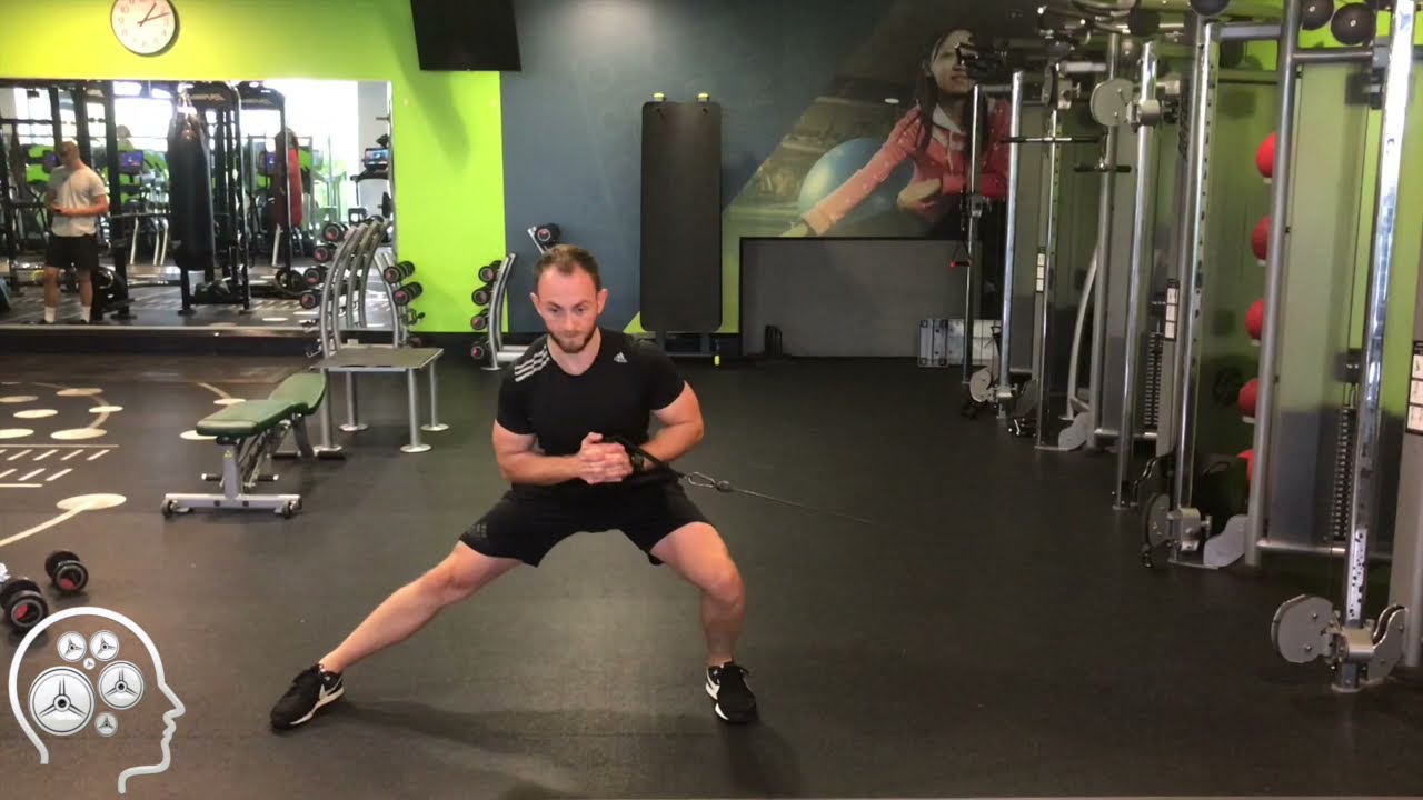 Cable Pallof Lateral Lunge YouTube