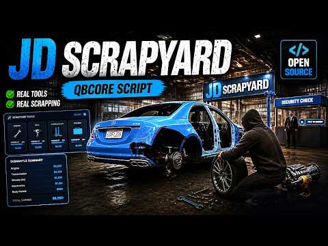 The ULTIMATE FiveM Scrapyard Script! | QBCore [OPEN SOURCE]