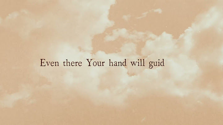 "Where Can I Go - Psalm 139" | Ellie Holcomb | OFFICIAL LYRIC VIDEO