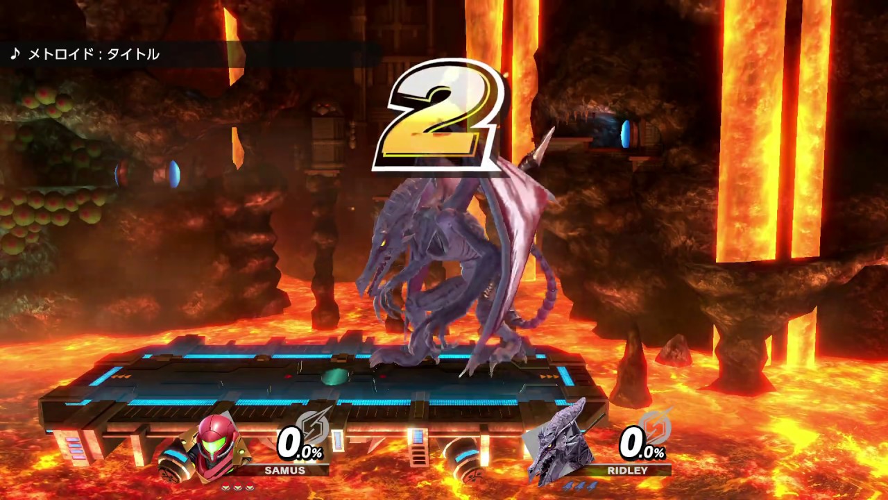 スマブラsp リドリー小さくなったな サムスvsリドリー 両方cpレベル9 Youtube