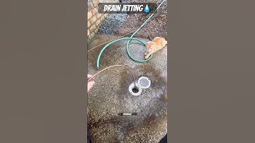 Drain Pipe Jetting - Cleaning a PVC Drain Line
