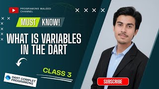 Class 3 - What  is variable in the dart programming -  complete Explanation in the vs code 😂 ,