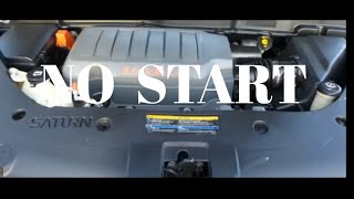 Troubleshooting A No Start 2007 SATURN  OUTLOOK Won't Crank...DIY Solved...
