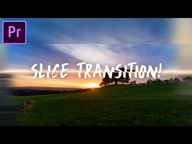 Smooth Sliding SLICE TRANSITION Effect! Adobe Premiere Pro CC Tutorial / How to