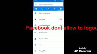 How to log out from facebook messenger app in android, Its a simple hack screenshot 5