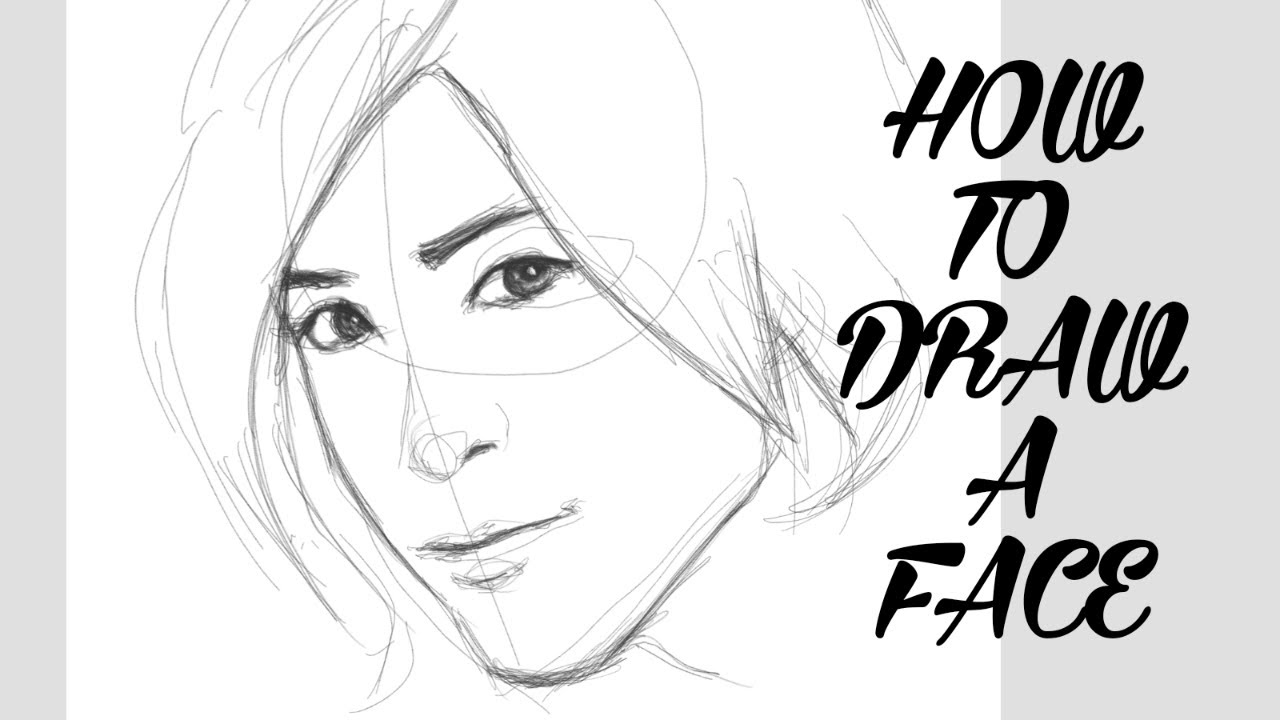 HOW TO DRAW A FACE | autodesk sketchbook - YouTube
