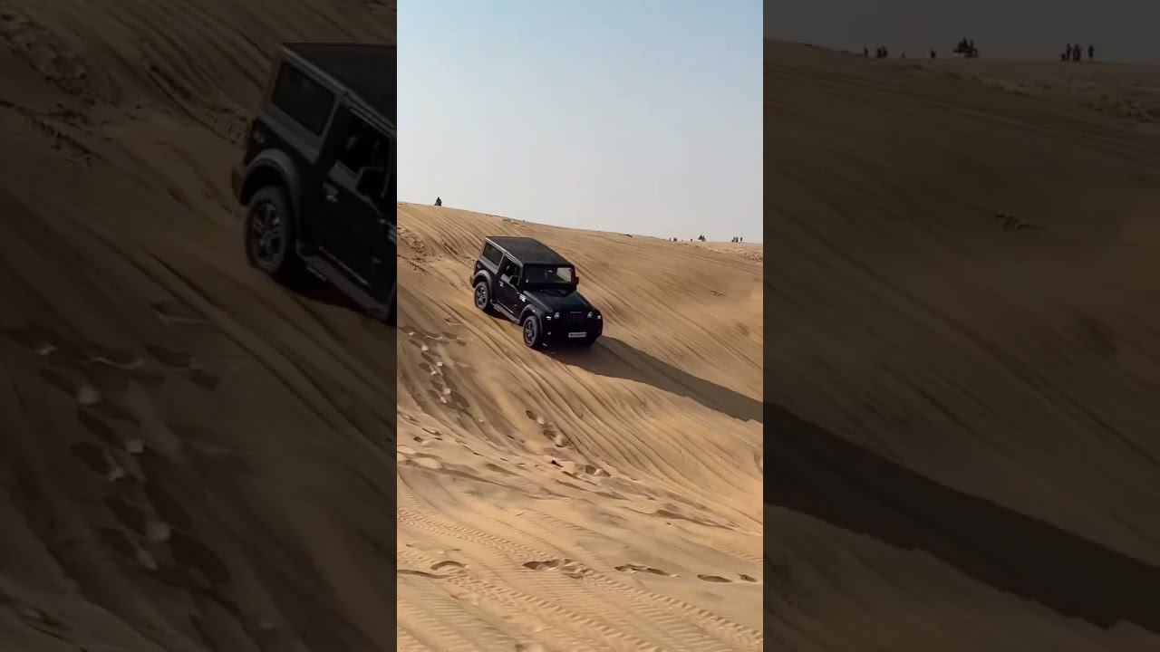 Thar driving by women😎💓❤️in desert 