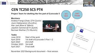 Eurocode 5 Revision – Fire design of timber structures - Dr Andrea Frangi (ETH Zurich) Profile