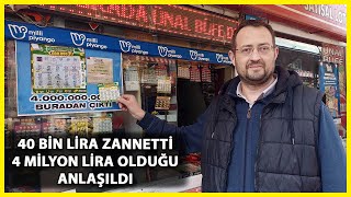 Para Üstü Olarak Aldığı 'Kazı Kazan'dan, 4 Milyon Lira Çıktı