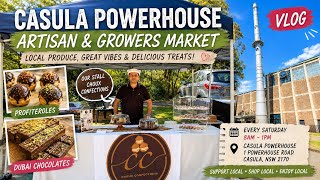 Casula Powerhouse Saturday Artisans & Growers Market | CHOUX Confections Stall & Delicious Food Vlog
