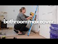 Old bathroom gets a major makeover  diy extreme bathroom makeover part 2  bathroom remodel