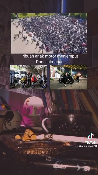 doni salmana di jemput ribuan bikers motor #kingsalmanan #donisalmanan