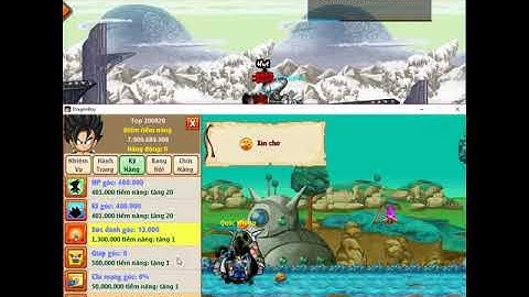 Ngọc Rồng Online sv7 -  ních napa đầu tiên sv7 max chỉ số gốc