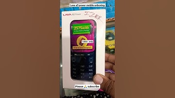 lava A3 power Mobile unboxing #unboxing #lava #a3power#keypadmobile #bestprice #viral #shorts